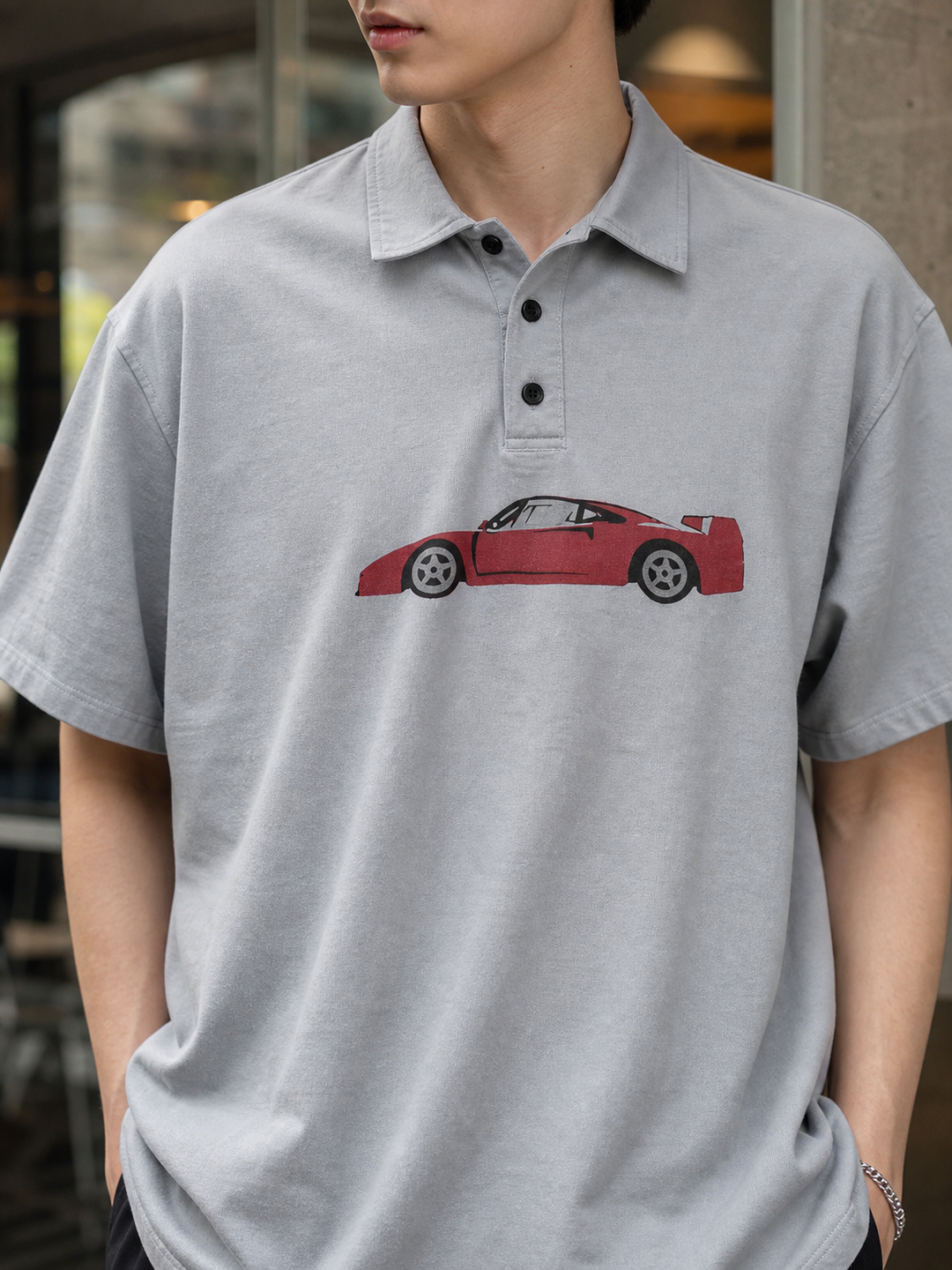 Wander: Over-dyed Blue Polo