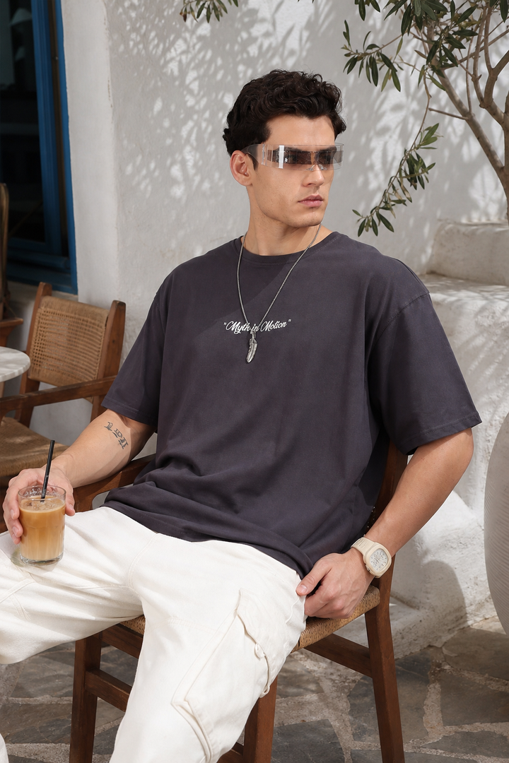 Mythos: Dark Grey Oversized T-shirt