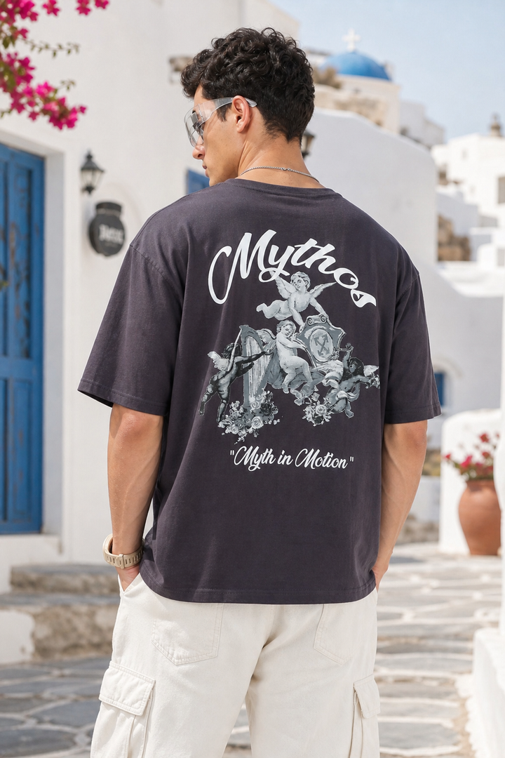Mythos: Dark Grey Oversized T-shirt