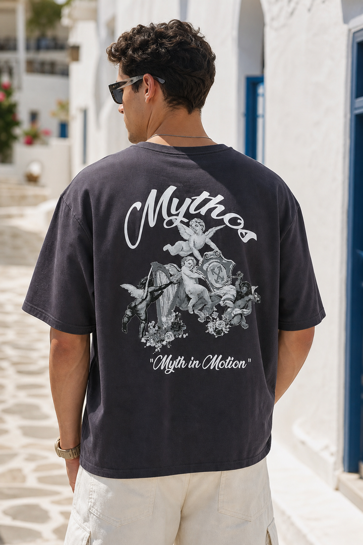 Mythos: Dark Grey Oversized T-shirt