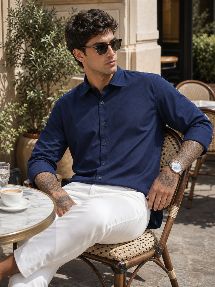Elegant Navy Shirt