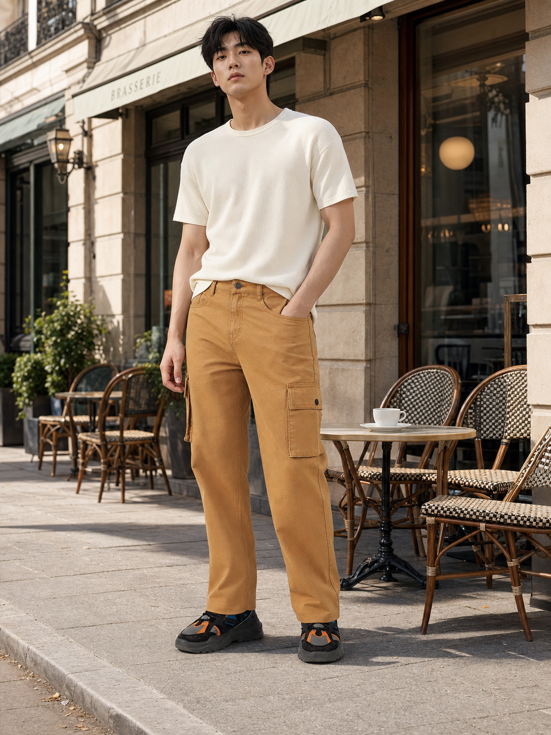 Originals: Beige Cargo Pants