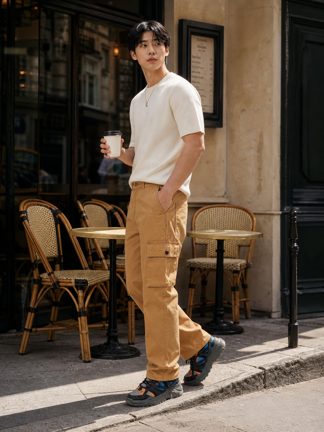 Originals: Beige Cargo Pants