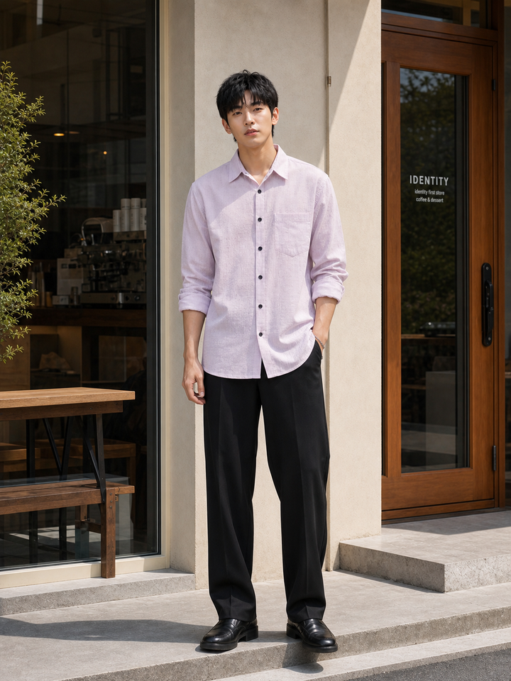 Streaks: Purple Shirt