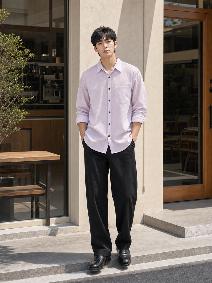 Streaks: Purple Shirt