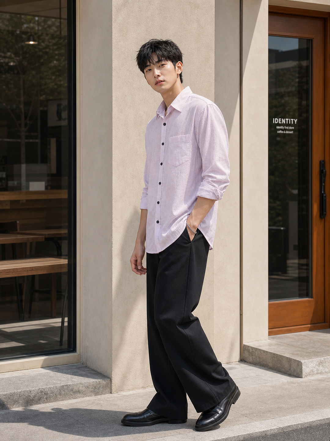 Streaks: Purple Shirt