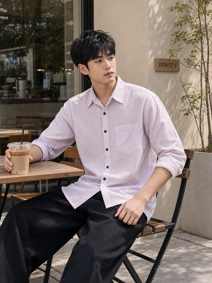 Streaks: Purple Shirt