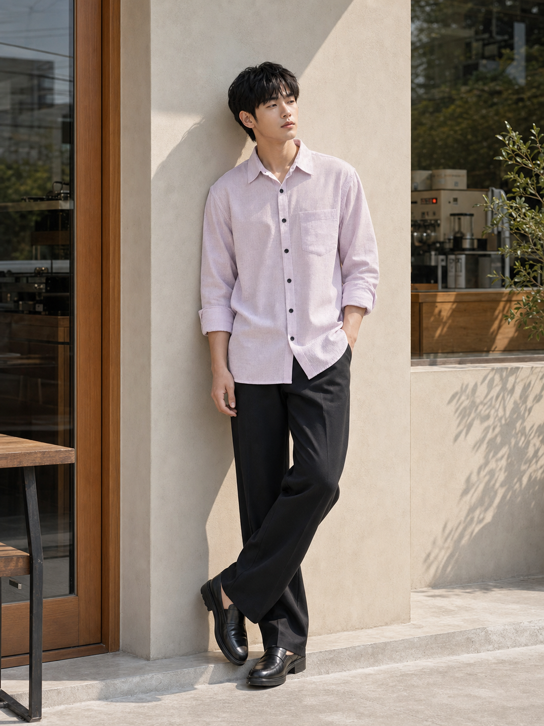 Streaks: Purple Shirt