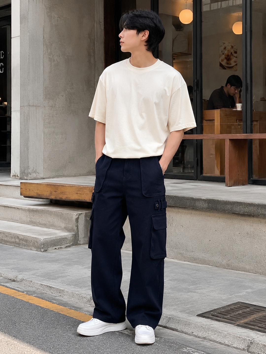 Classic: Navy Twill Cargo Pants