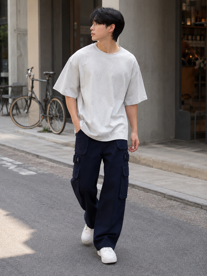 Classic: Navy Twill Cargo Pants