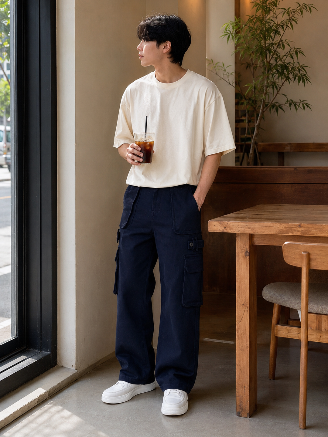 Classic: Navy Twill Cargo Pants