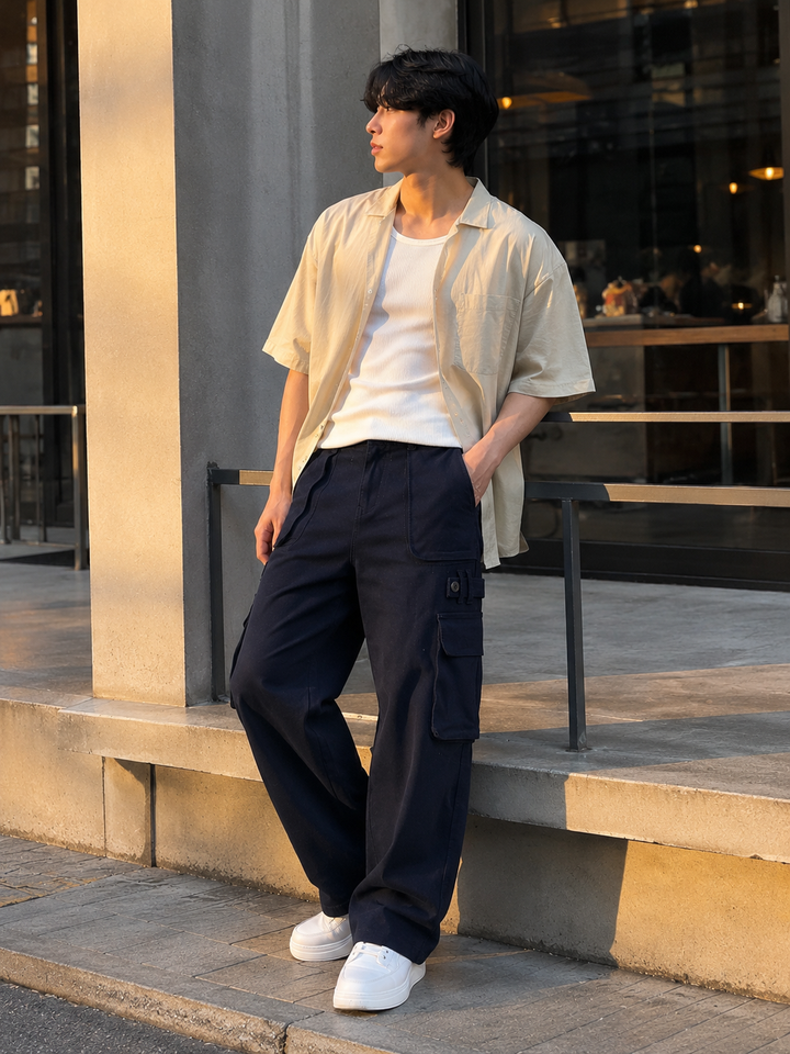 Classic: Navy Twill Cargo Pants