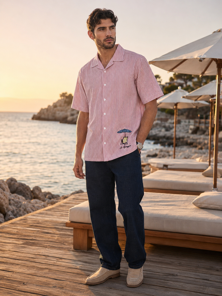 Holiday Chair : Embroidery Cuban Shirt