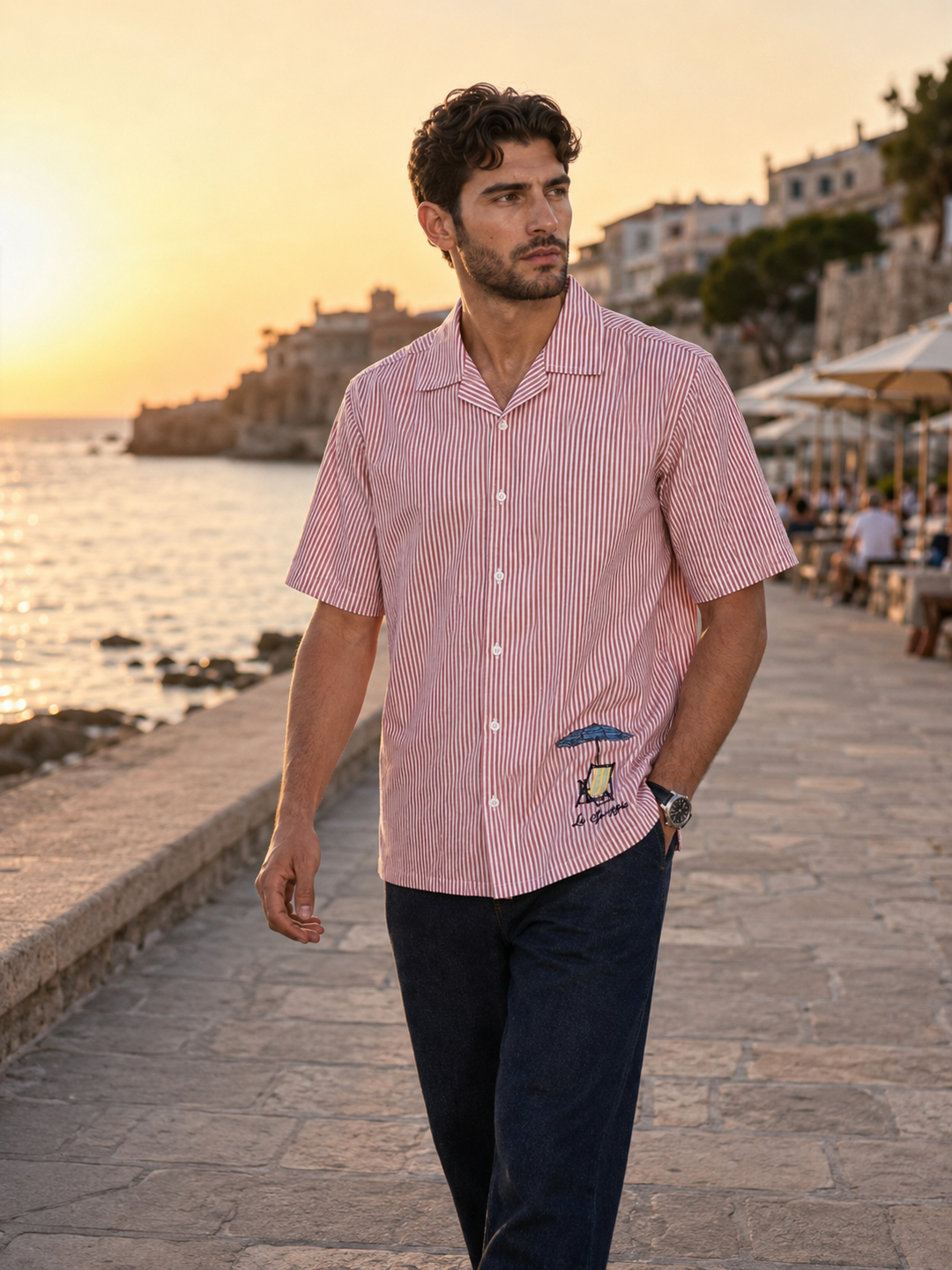 Holiday Chair : Embroidery Cuban Shirt