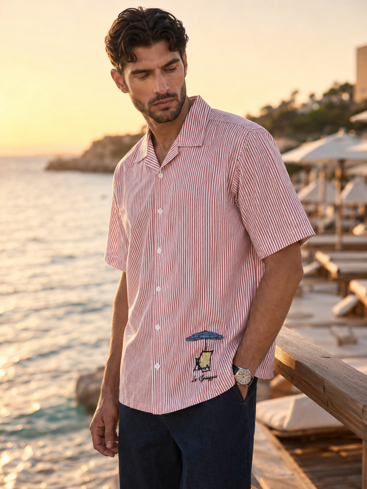 Holiday Chair : Embroidery Cuban Shirt
