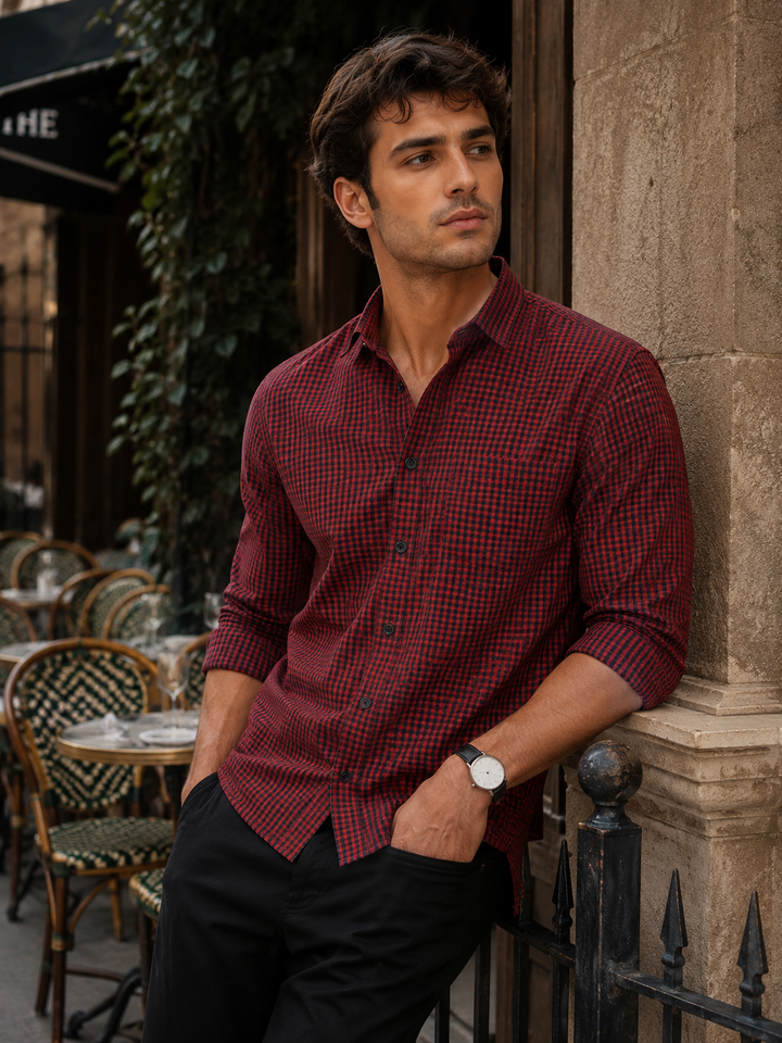 Red Checks Shirt