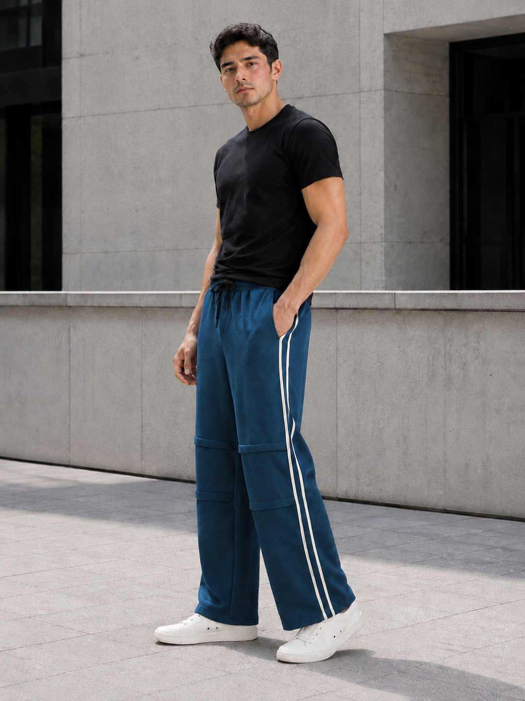 Teal: Parachute Cargo Joggers