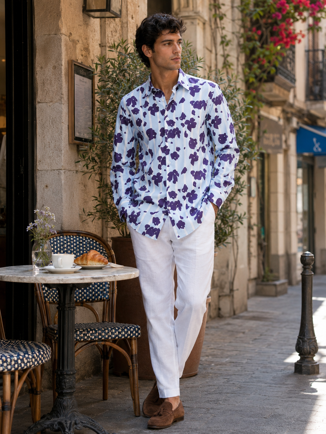 Violet Stripes Shirt