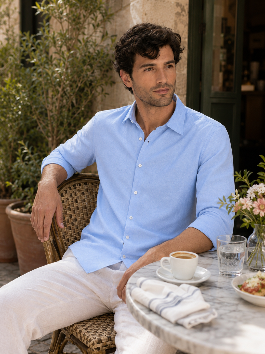 Elegant Light Blue Shirt