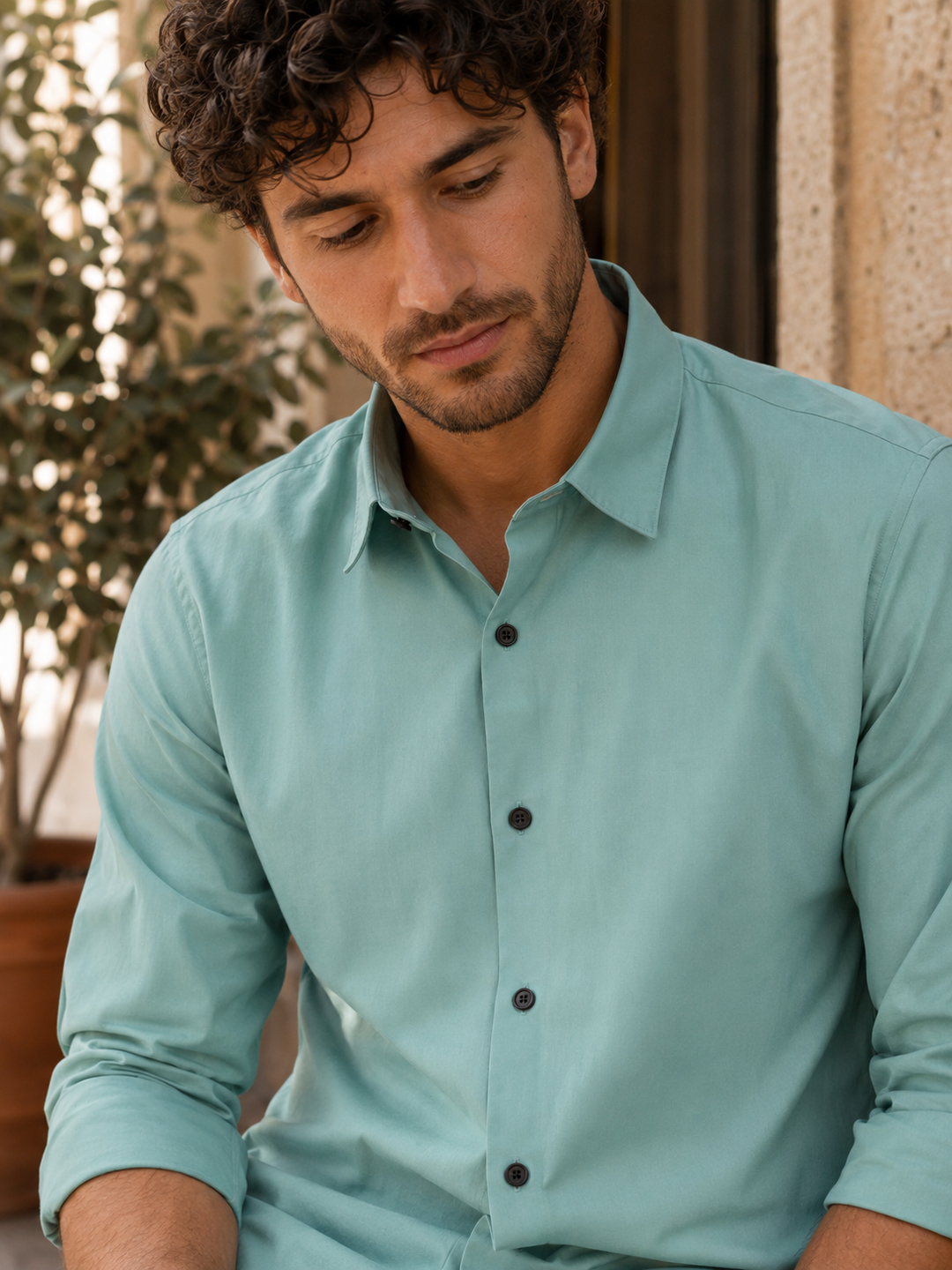 Elegant Green Shirt