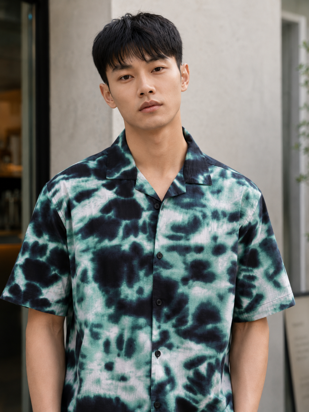 Green Tie-Dye Shirt