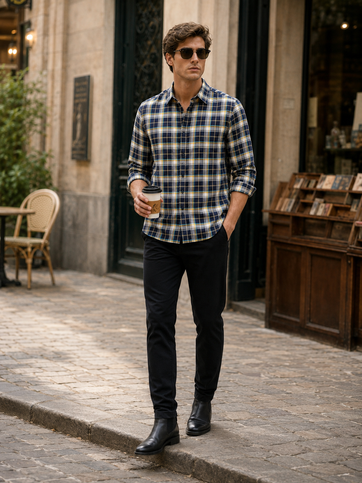 Flannel: Grey Checks