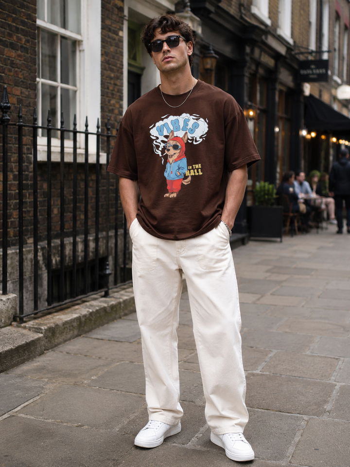 Vibes Dog Oversized T-shirt