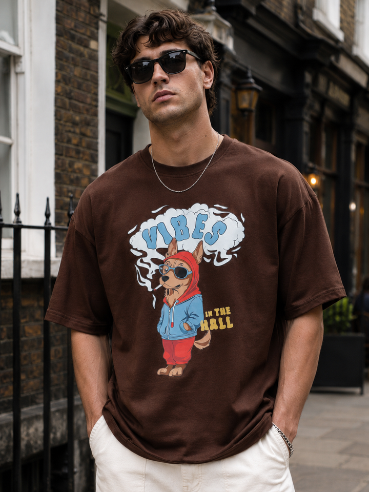 Vibes Dog Oversized T-shirt