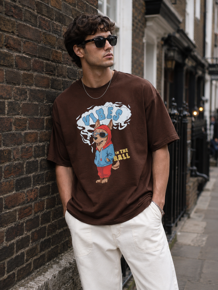 Vibes Dog Oversized T-shirt