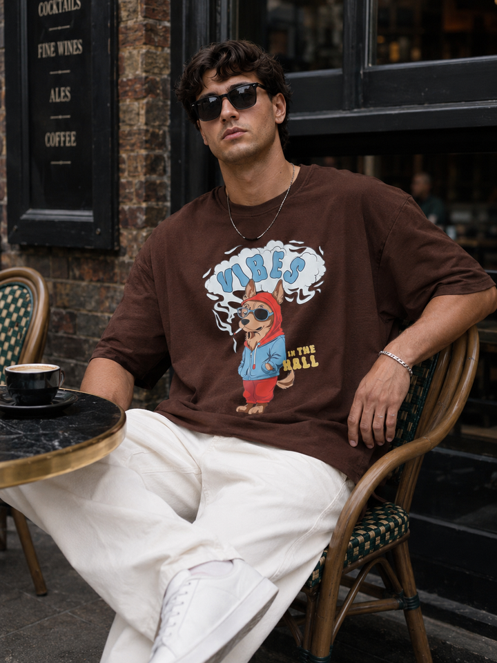 Vibes Dog Oversized T-shirt