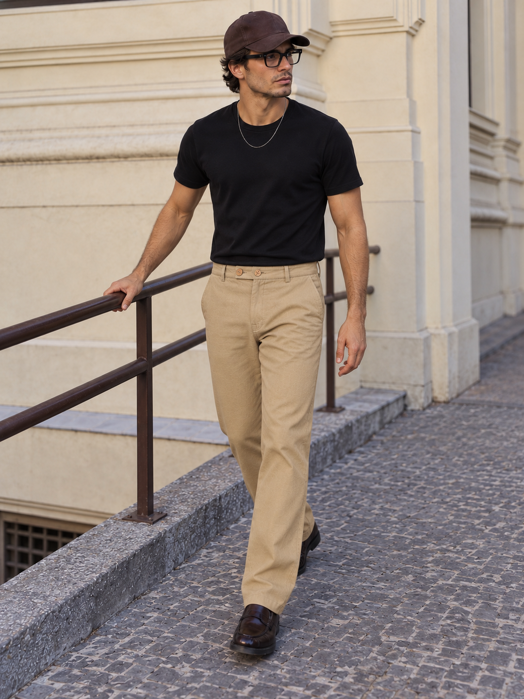 Casual Fit : Ochre Relaxed Trousers