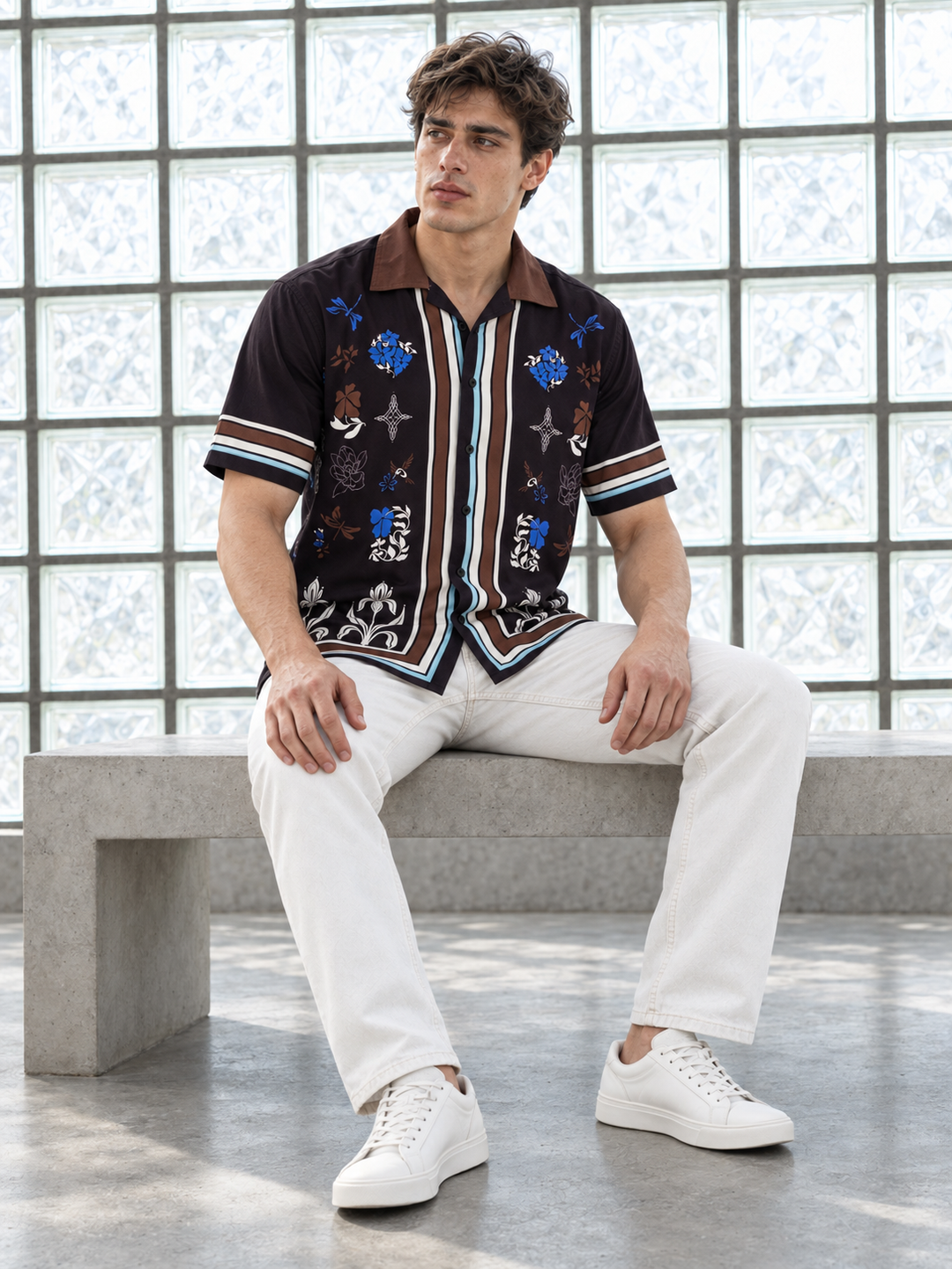 Cuban Shirt : Heaven Printed