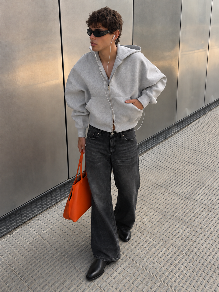 Bootcut : Black Washed Jeans