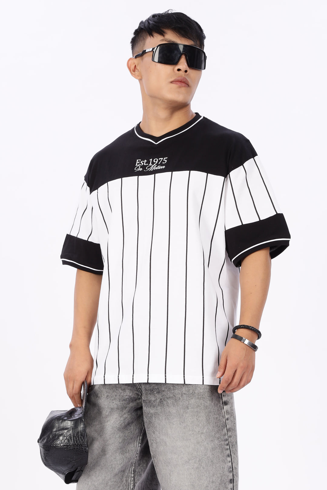 Vintage: Black and White Oversized T-shirt