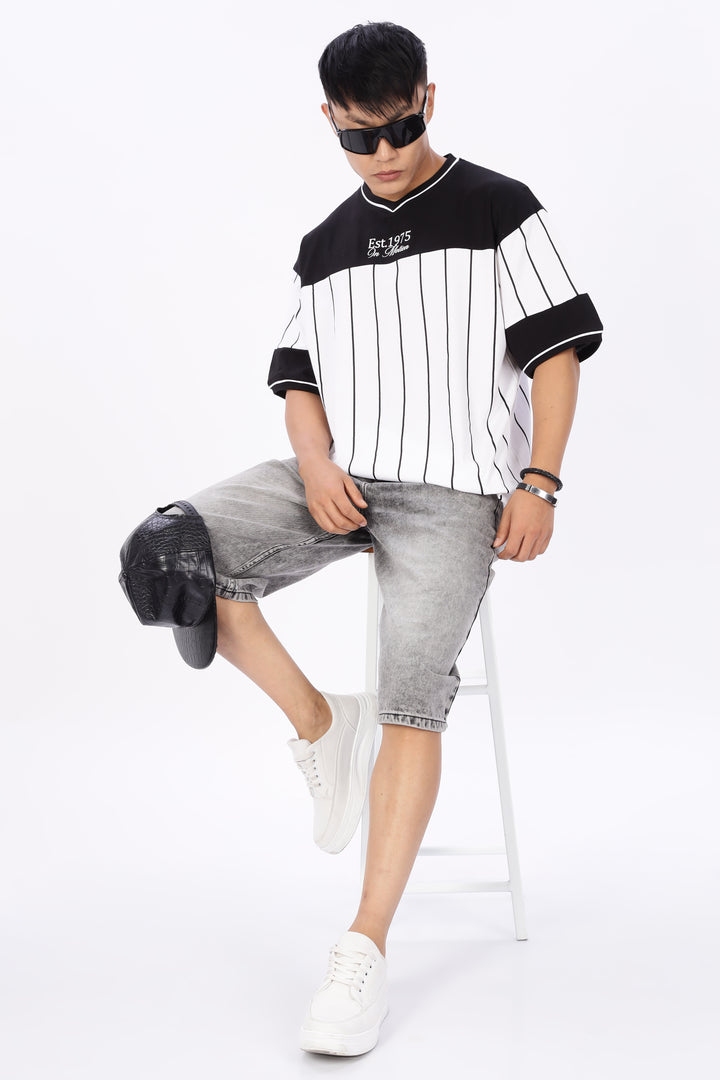 Vintage: Black and White Oversized T-shirt