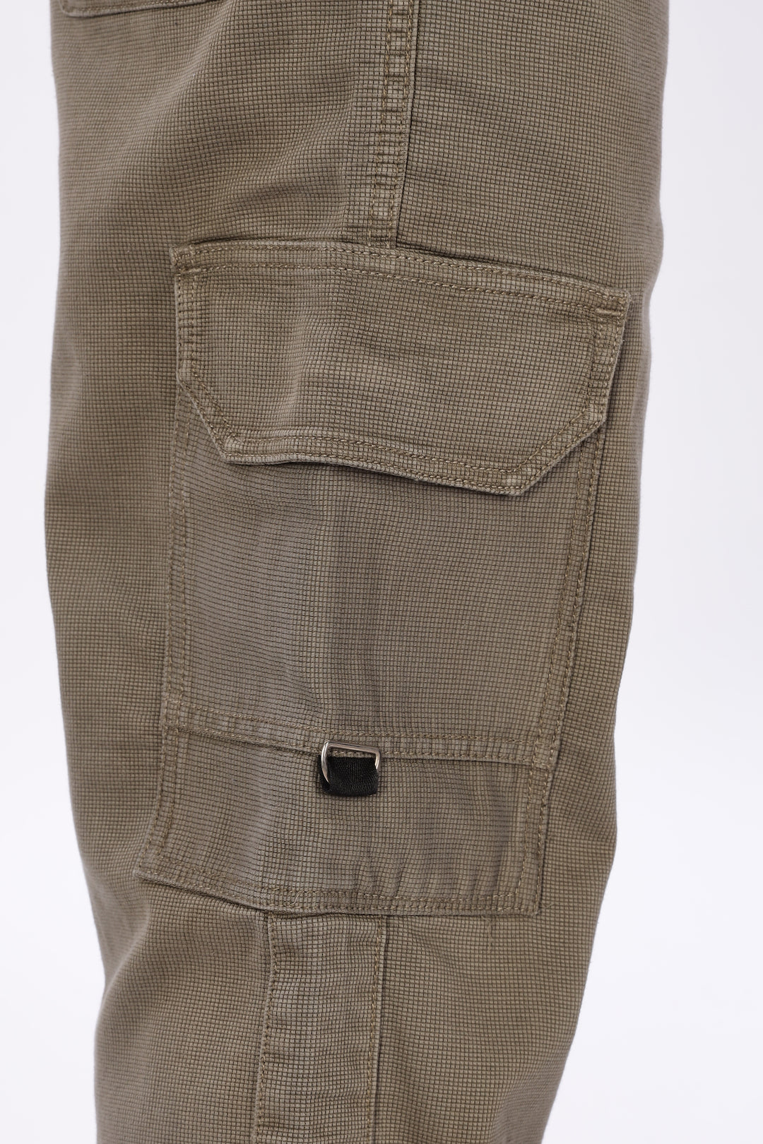 Originals: Textured Fabric Ochre Cargo Pants