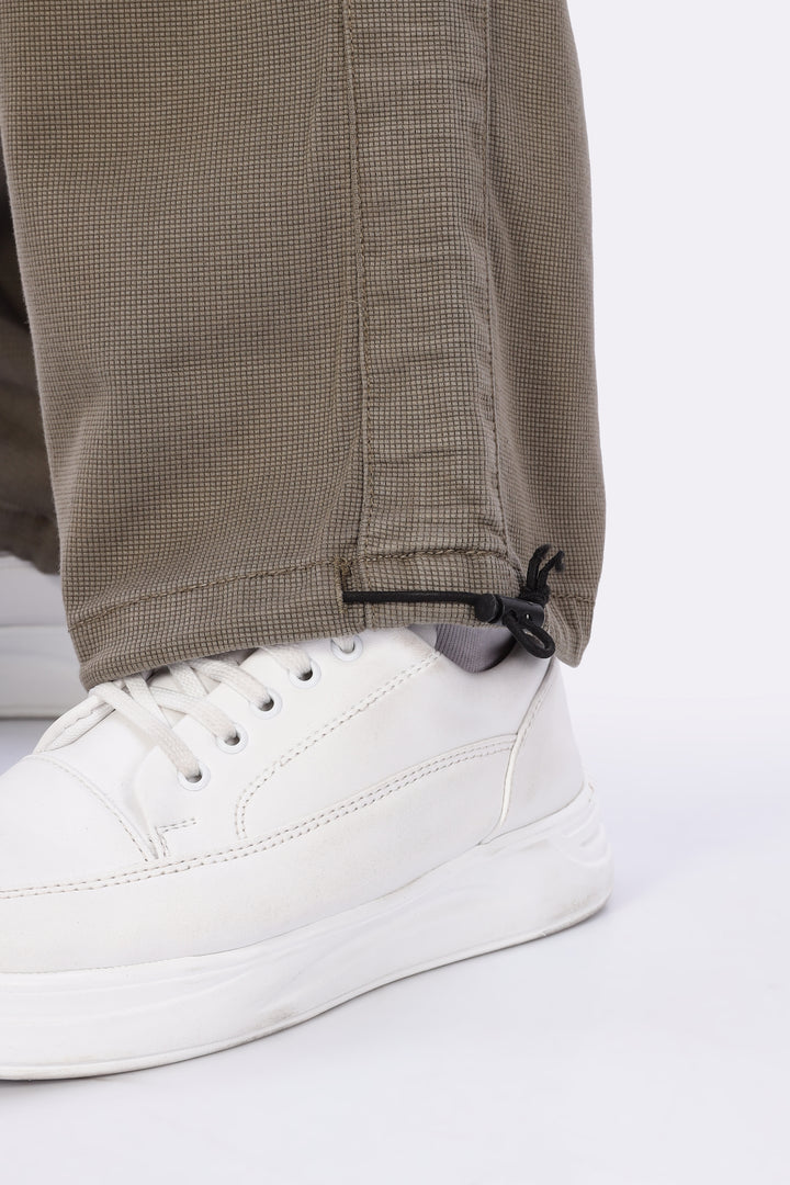 Originals: Textured Fabric Ochre Cargo Pants