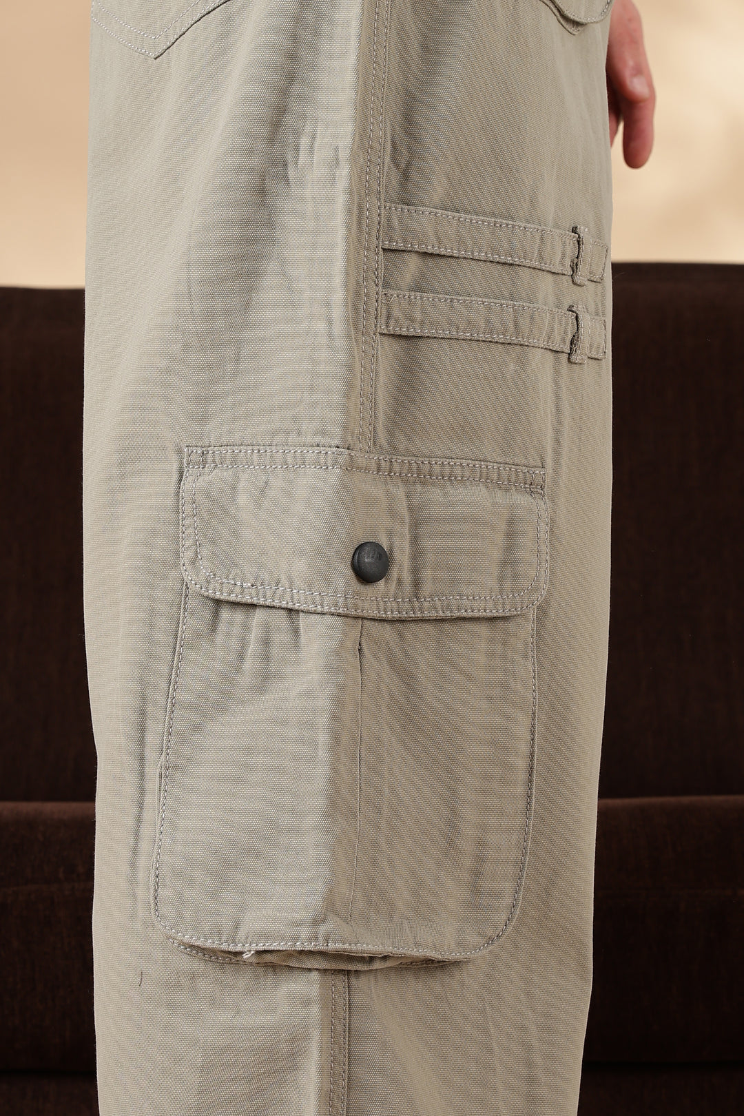 Cream Dyed : Cargo Pants