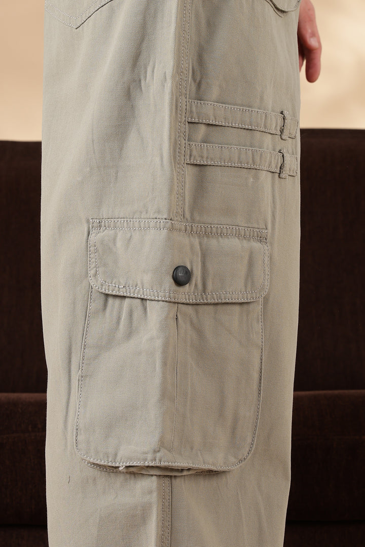 Cream Dyed : Cargo Pants