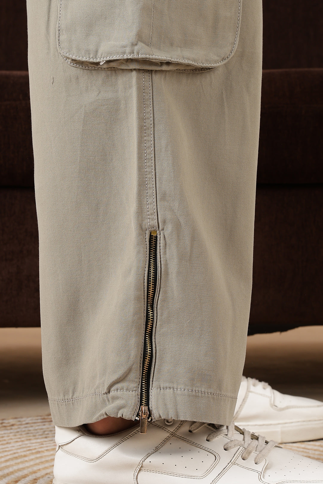 Cream Dyed : Cargo Pants