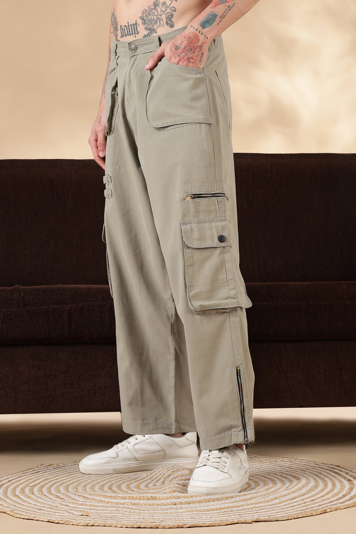 Cream Dyed : Cargo Pants