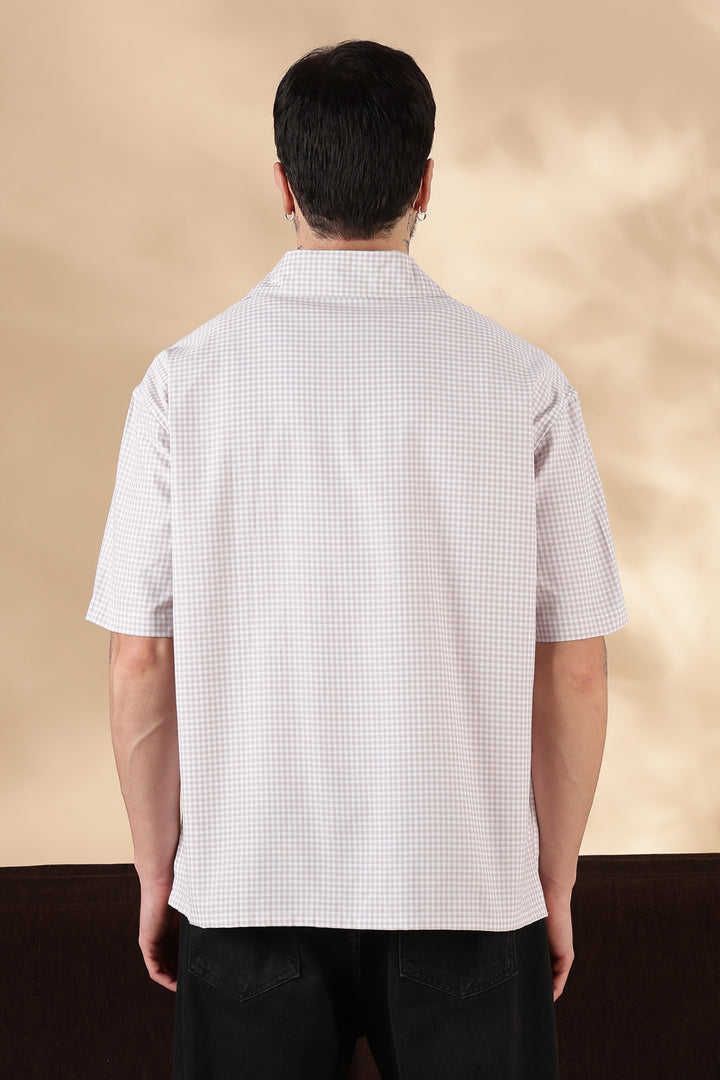 Plaid: Paper Plane Embroidery Shirt