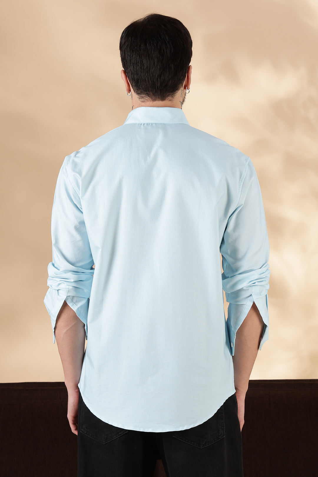 Aviator : Blue Printed shirt