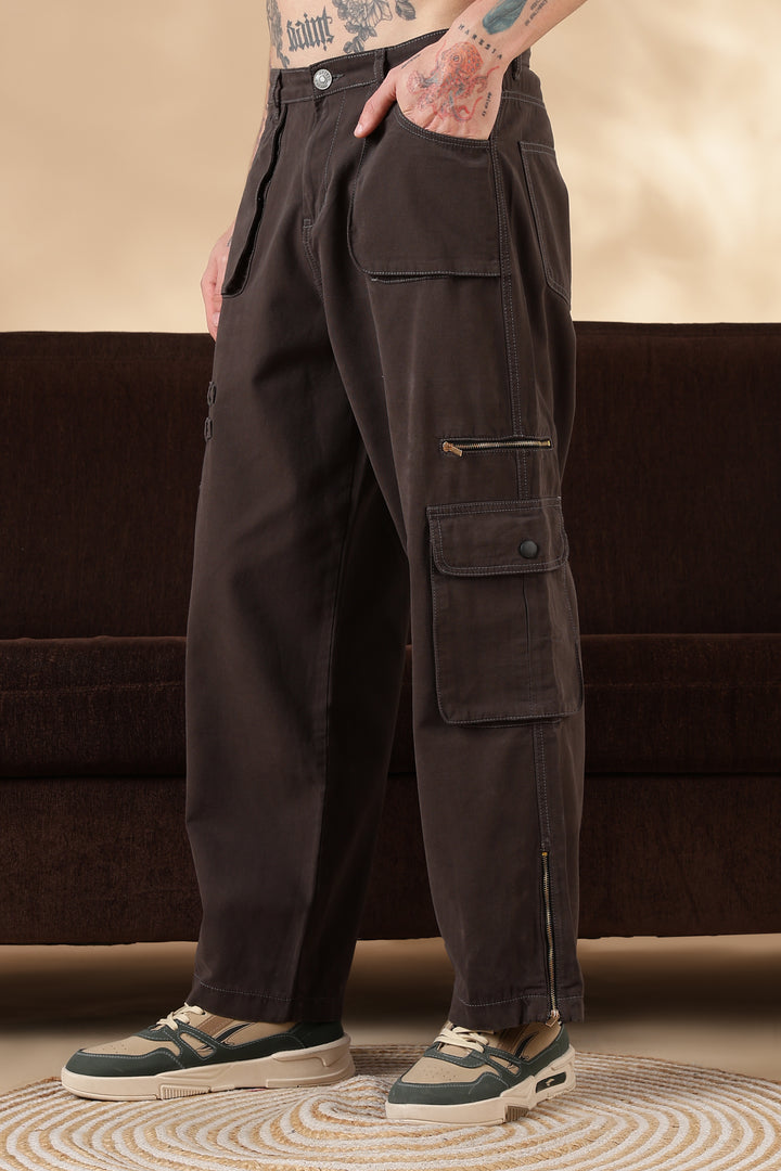 Chocolate Dyed : Cargo Pants