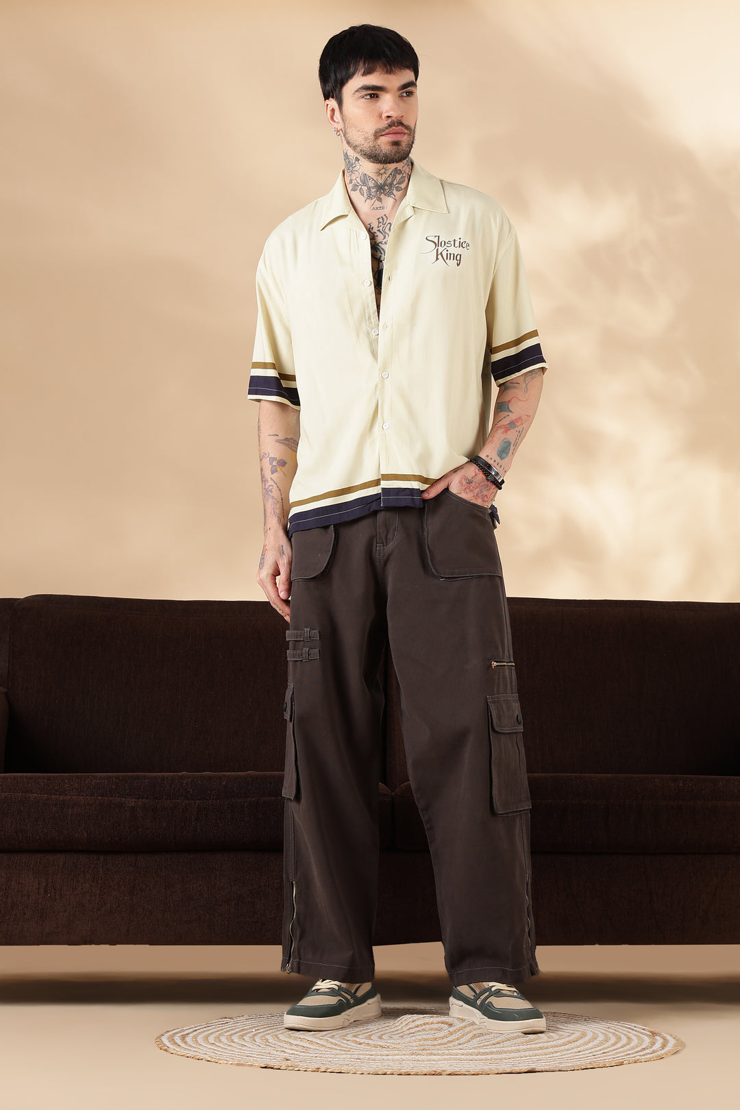 Chocolate Dyed : Cargo Pants