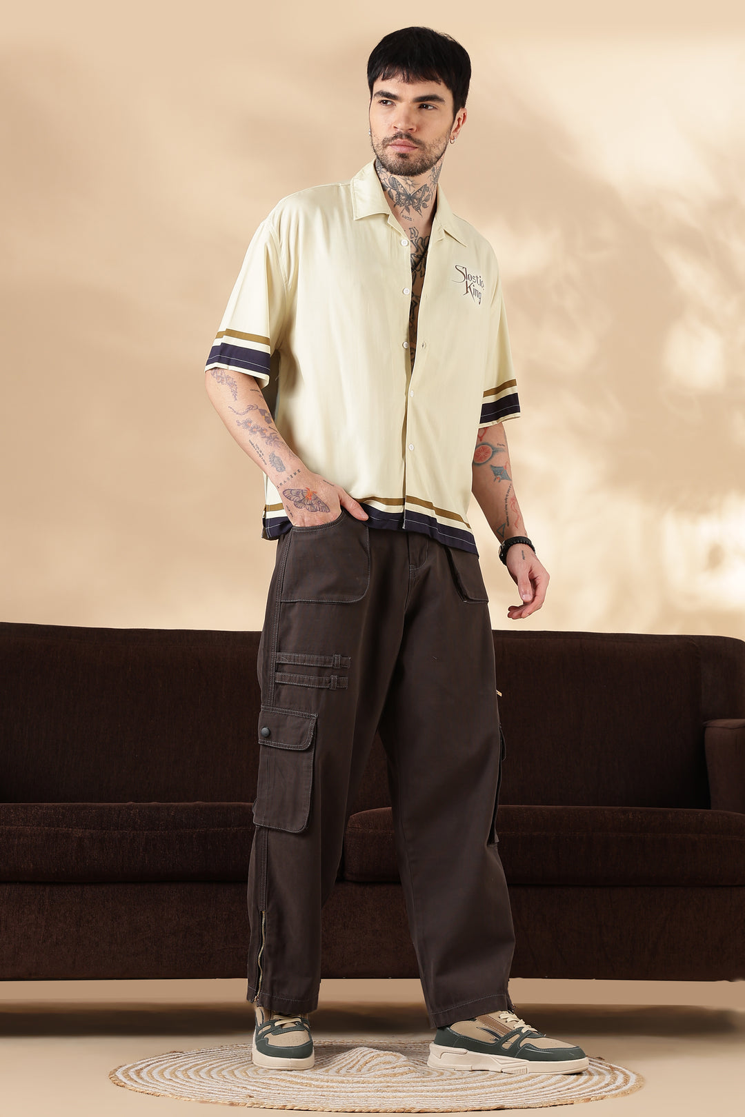 Chocolate Dyed : Cargo Pants