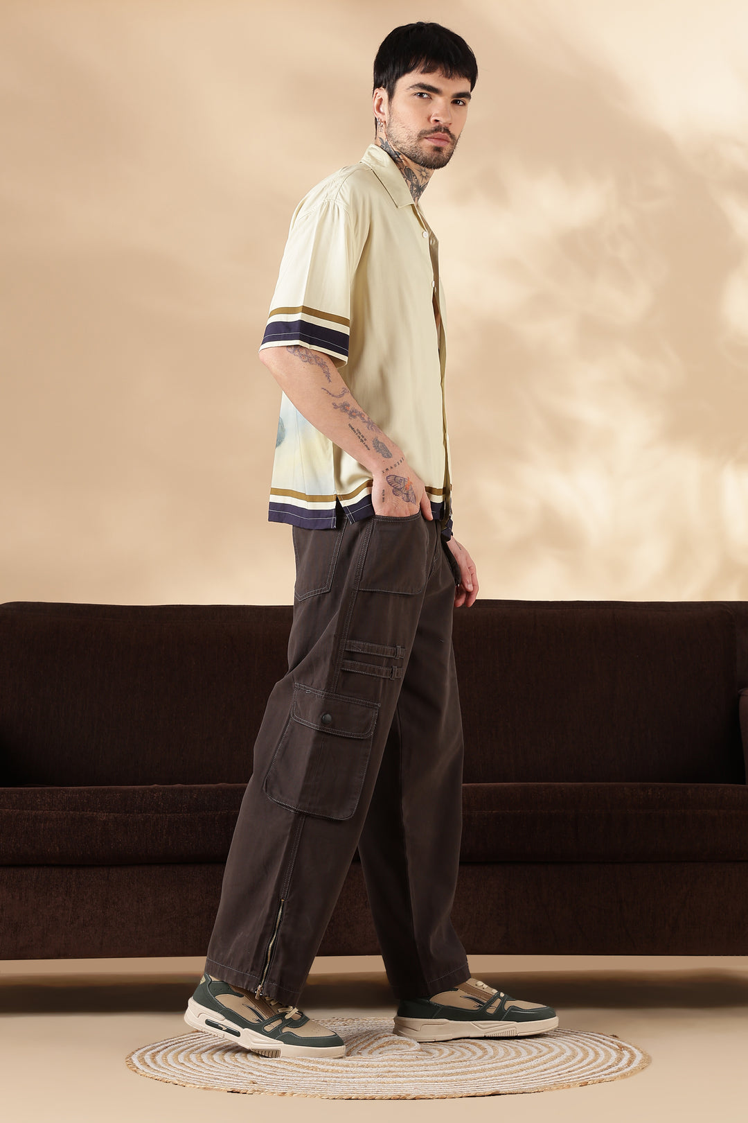 Chocolate Dyed : Cargo Pants