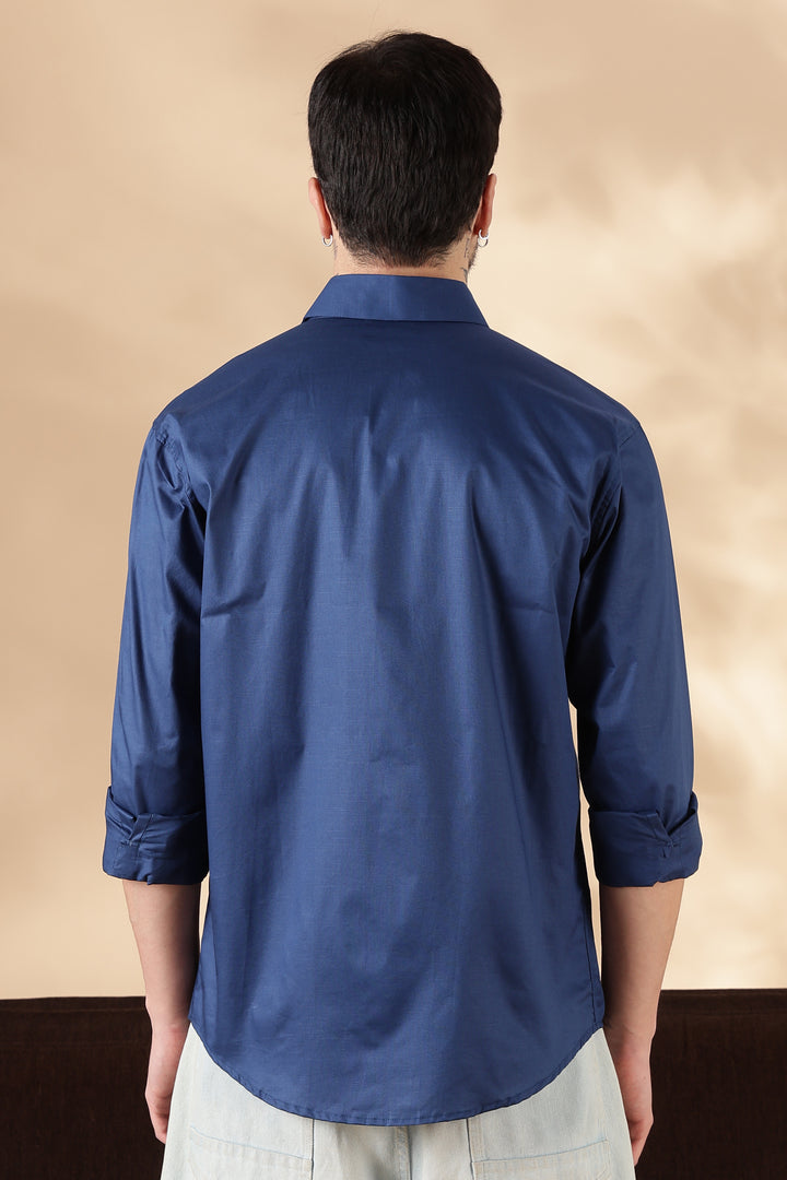 Harmony: Blue Printed Shirt