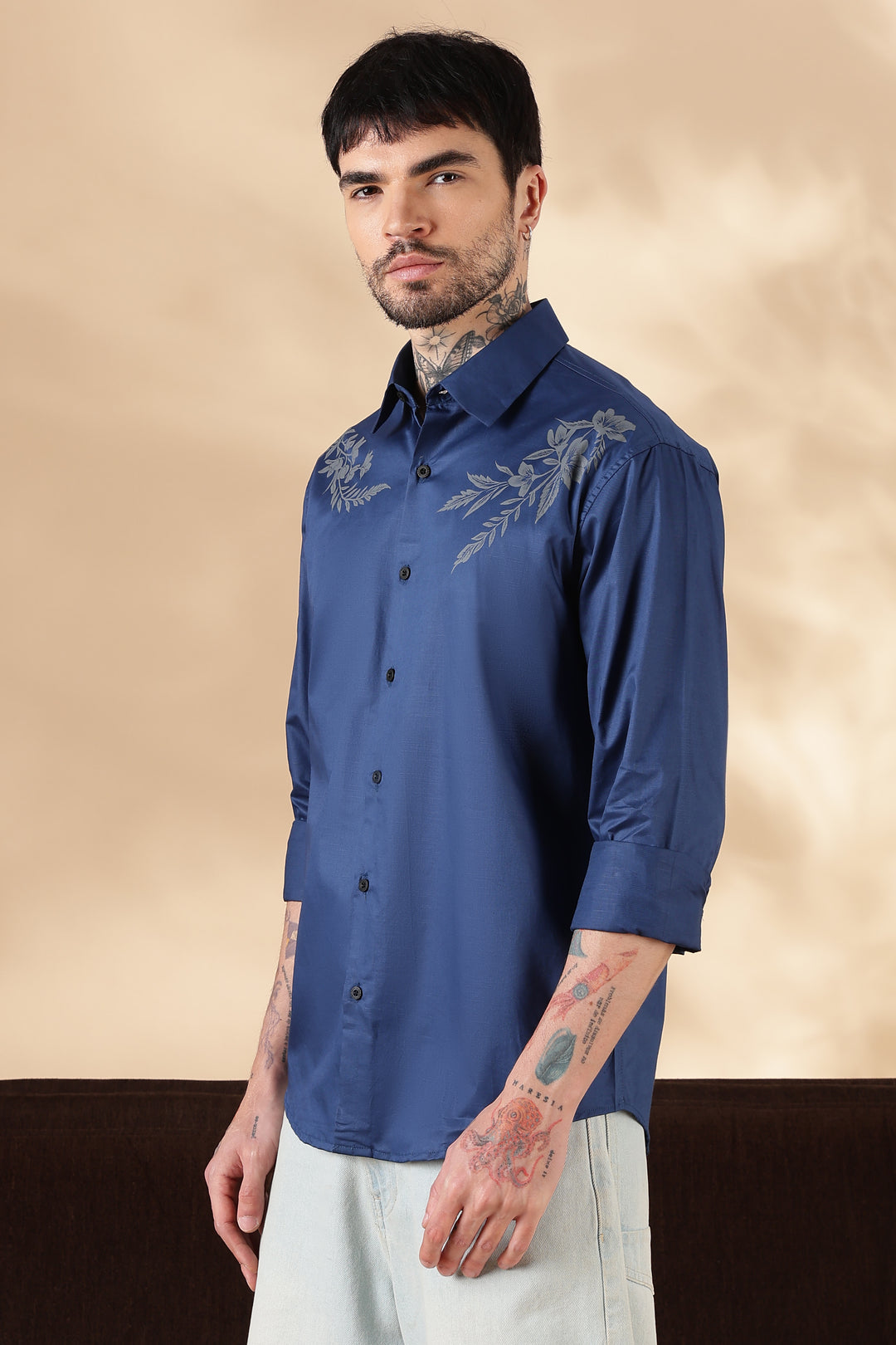 Harmony: Blue Printed Shirt