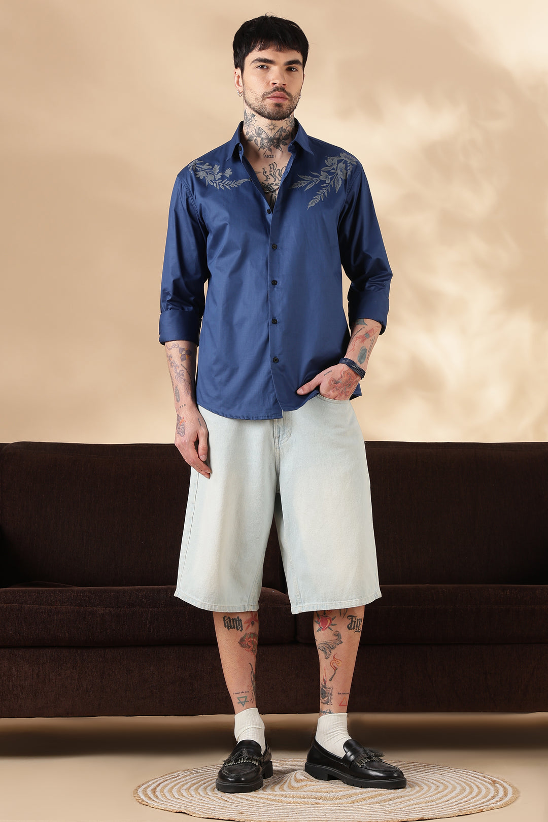 Harmony: Blue Printed Shirt